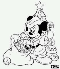 Mickey Mouse Christmas Coloring Pages For Kids 3