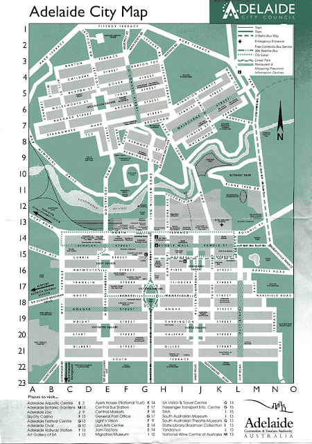 Mapa de Adelaide – Austrália