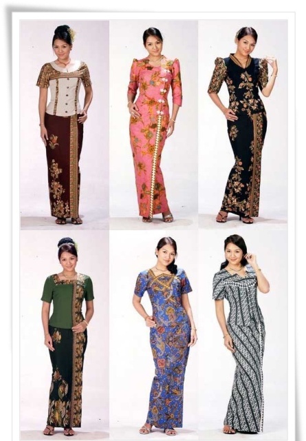 Model baju batik modern terbaru untuk acara pesta yang elegan, batik pesta