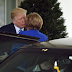 Trump recibe a Angela Merkel con apretones de manos y besitos