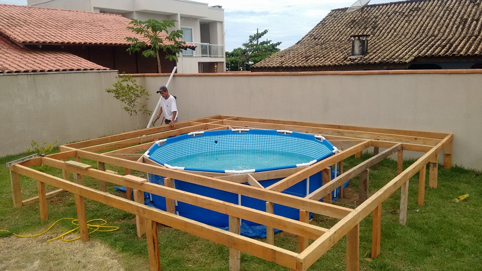 DO IT YOURSELF Deck Pool Idea! Handy DIY