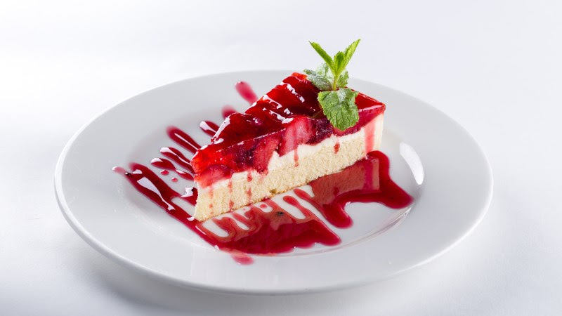 Tasty Dessert Cake Strawberries