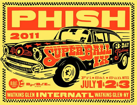 Phish: Official 7/1-7/3 Super Ball IX LE Poster by Ames Bros