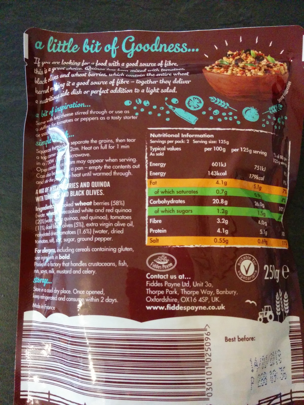 The Excited Eater Aldi Full of Goodness Mediterranean Quinoa with
