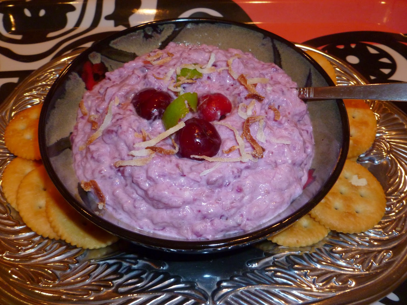 I Like to Bake and Cook Blog Cherry Pineapple Cheese Dip or spread