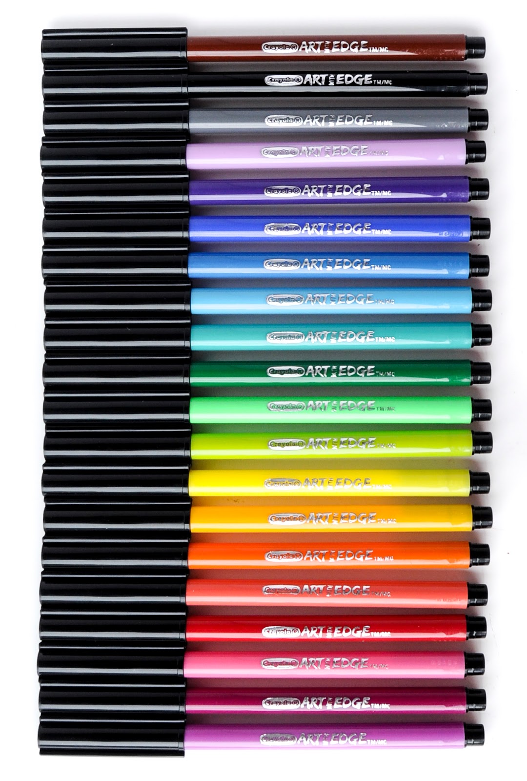 Crayola Art with Edge Say What? 40 Page Coloring Book bundled with 12 Crayola Wedge Markers 