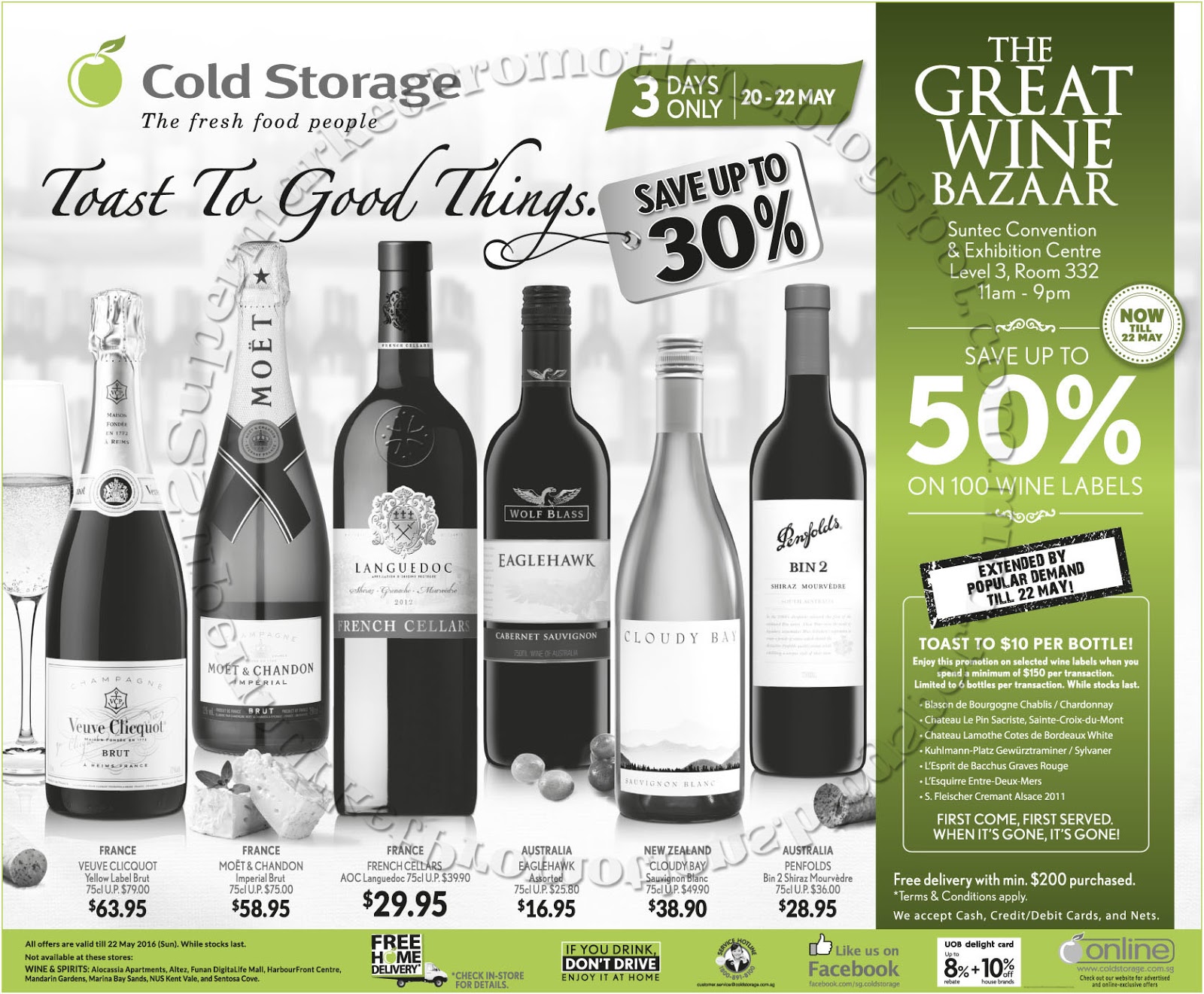 Cold Storage Wine Promotion 20 22 May 2016