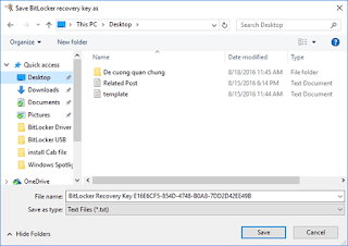 Sử dụng BitLocker trong Windows 10 mã hóa các phân vùng ổ đĩa và các thiết bị lưu trữ gắn ngoài