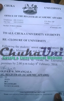 News Flash! Chuka University Goes On Strike For The First Time In History. 