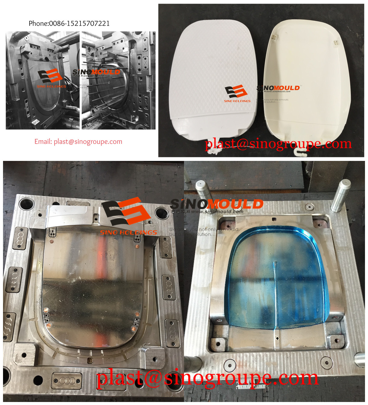 DKM MACHINERY & SINO MOULD Plastic Toilet Seat and Lid Mould