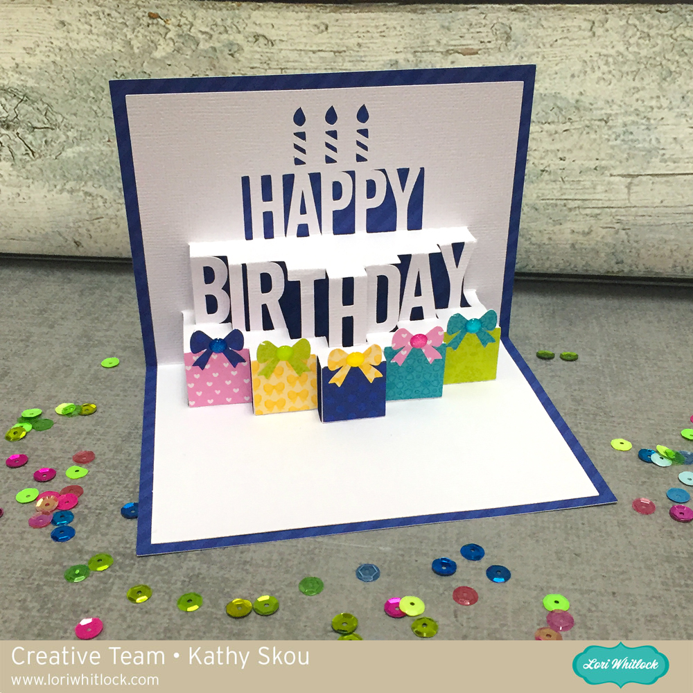 My Happy Place: Lori Whitlock: A2 Pop Up Birthday Cake Card