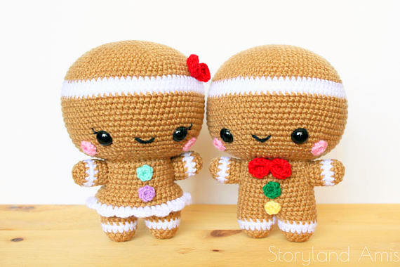 Christmas gingerbread man Crochet pattern