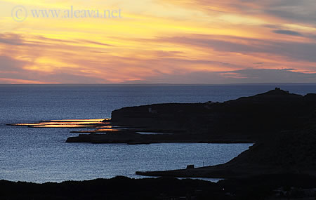 Sunset in Puerto Pirámides