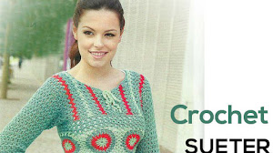 Sueter Crochet corte princesa para todos los talles / Paso a paso