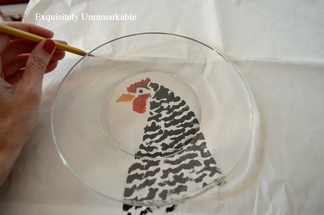 How to stencil a glass plate