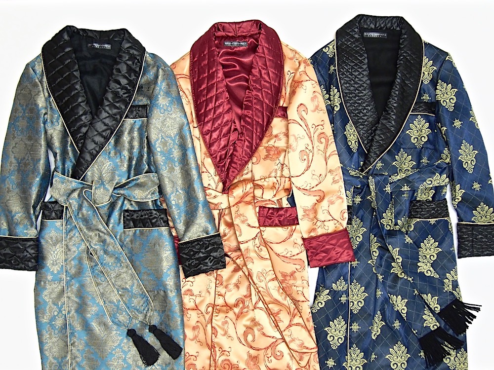 Men's jacquard dressing gown Clearance