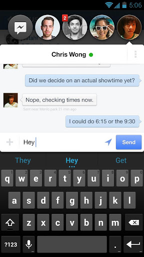 Facebook Messenger untuk Android Kini Dilengkapi Fitur Sticker dan Chat Head