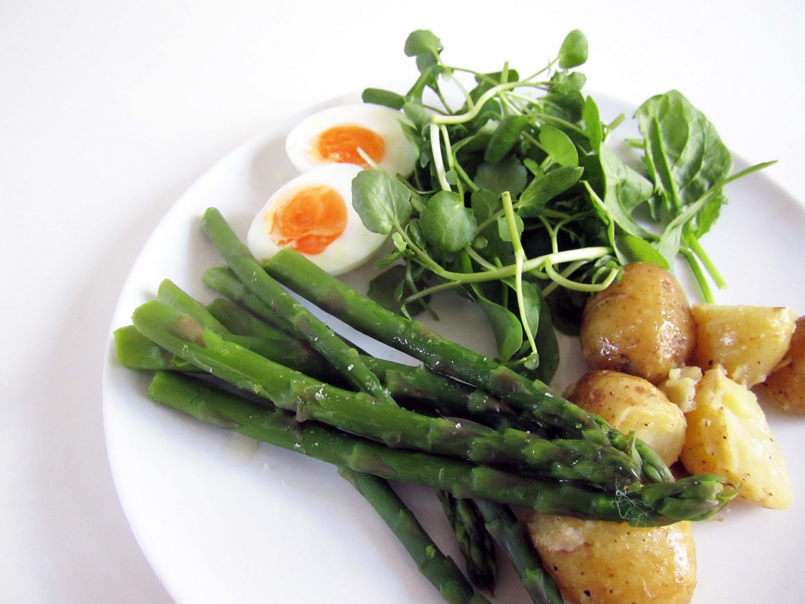 Asparagus, Jersey Royals and a soft boiled egg The Grazer