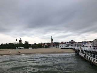 view from sopot pier back to the town
