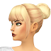 Cabelo com franja para The Sims 4 by sarella-sims