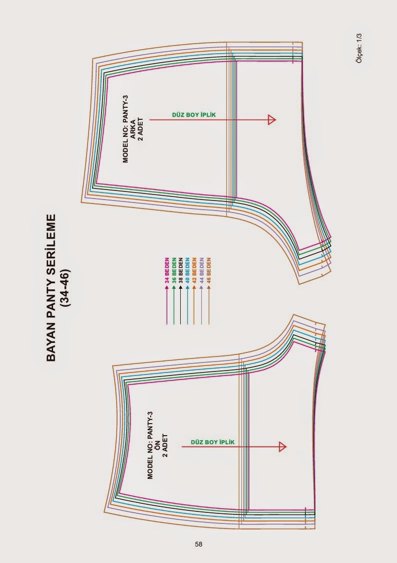 Underwear patterns book modelist kitapları