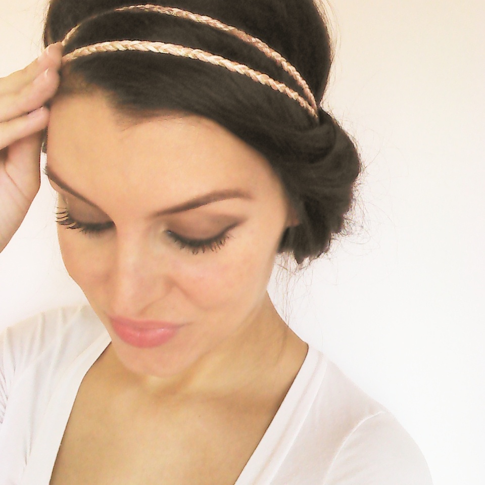 WIG ME UP SA101-10 Tresse Tressée Clip Long 50Cm Brun Doré