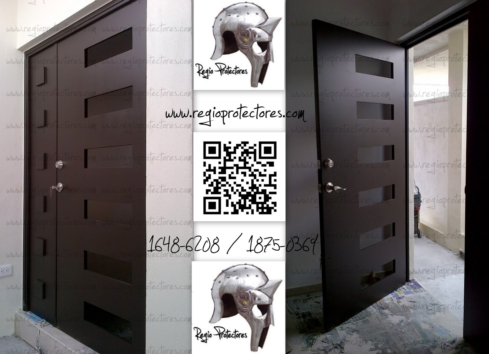 Regio Protectores: Puerta principal contemporanea, modelo C-007, una