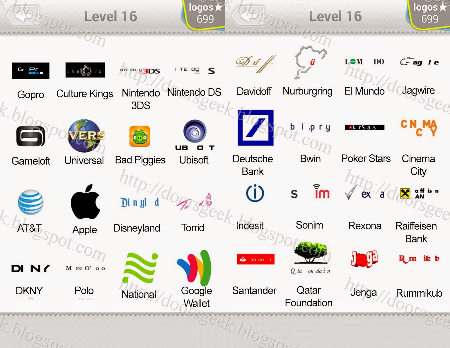 logo quiz answers level 16 iphone