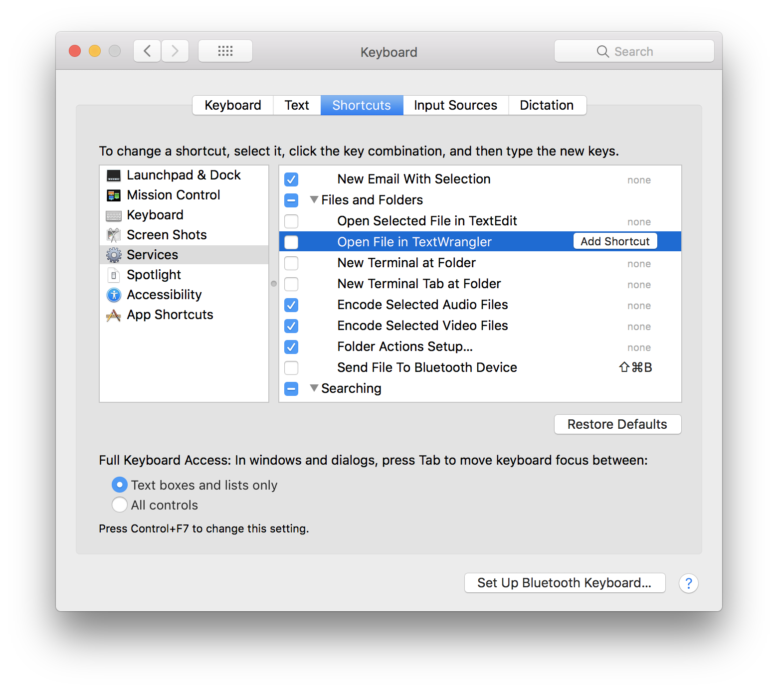 Come eliminare voci dal menu contestuale di macOS