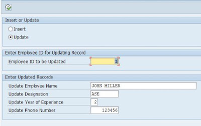 SAP ABAP Notes: Insert and Update of a Table