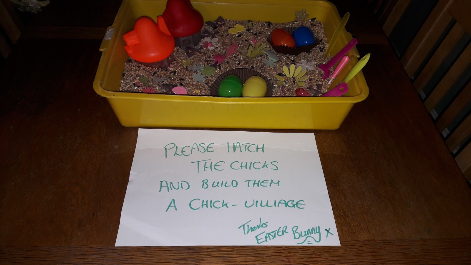 The Frugal Handmade Home Easter Sensory Box