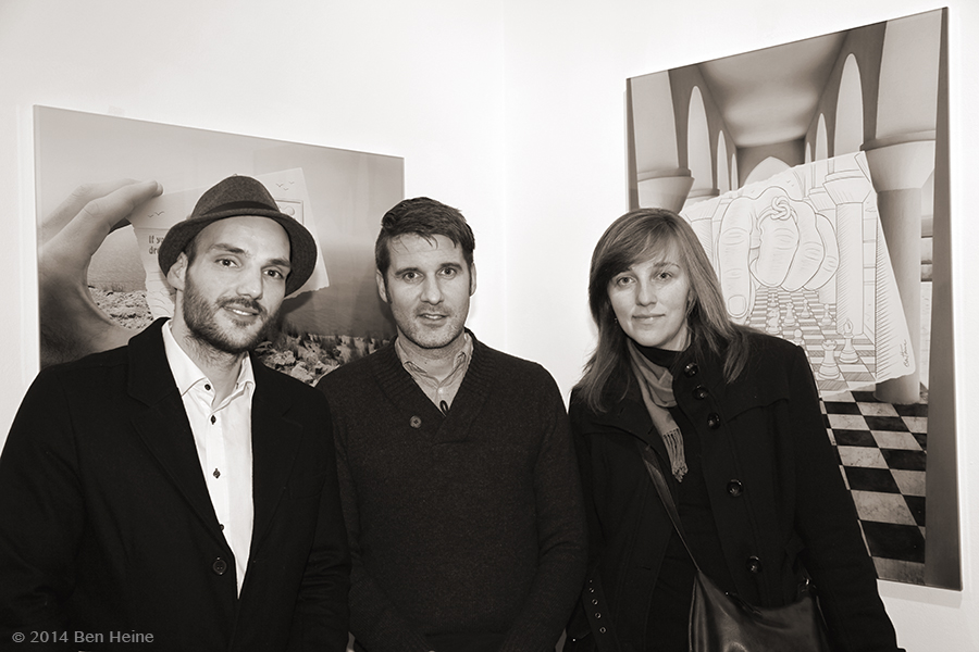 Visitors and friends during the opening - Ben Heine exhibition - Bart Verhelle