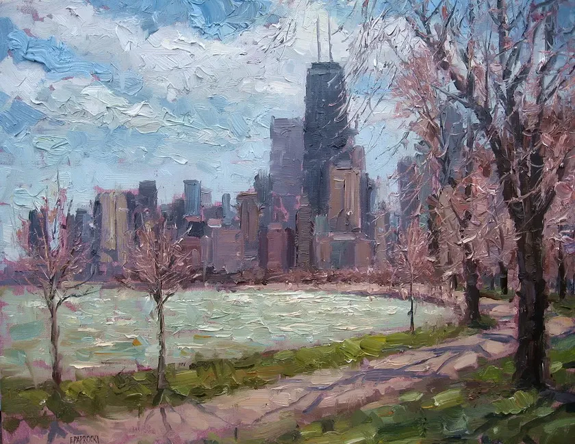 Eugene Paprocki 1971 ~ American painter | The impressionist city