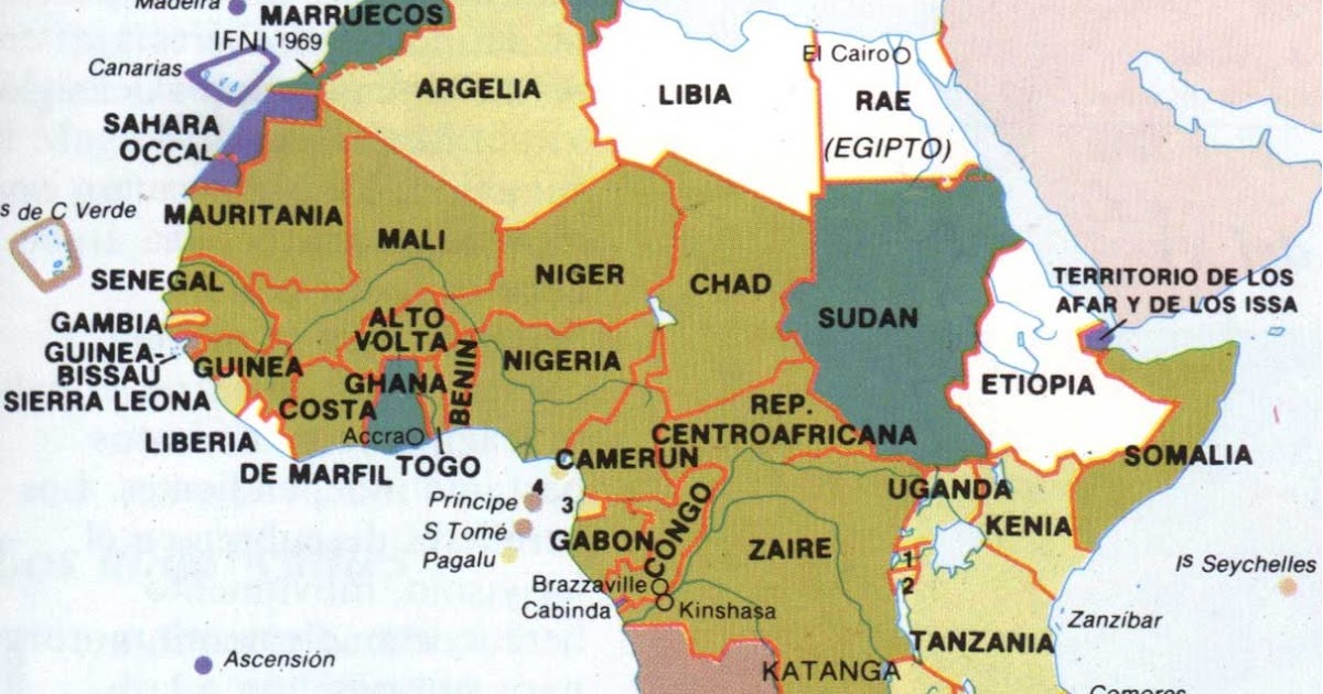 Africa Localización Geográfica Países Mundo Geografía