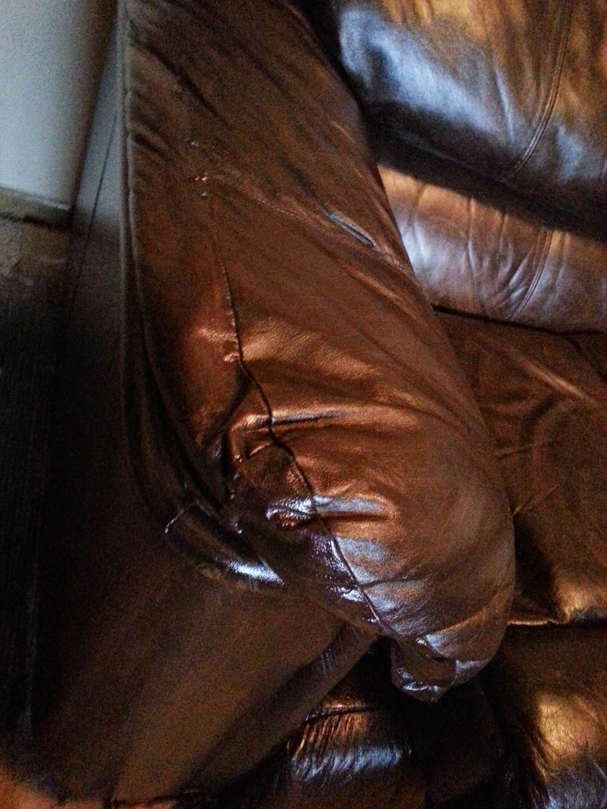 DIY Is My Happy Place Leather Couch MakeOver DIY