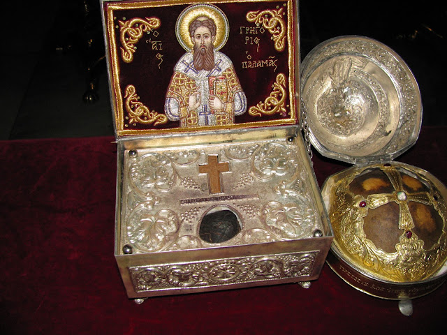 Λειψανοθήκες από την Ιερά Μονή Γρηγορίου Αγίου Όρους