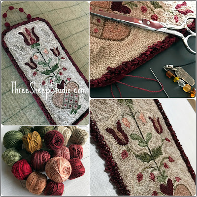 'Bee Thee Mine' punch needle - a 1776 Fraktur adaptation by Rose Clay at ThreeSheepStudio.com 'Bee Thee Mine' punch needle - a 1776 Fraktur adaptation by Rose Clay at ThreeSheepStudio.com