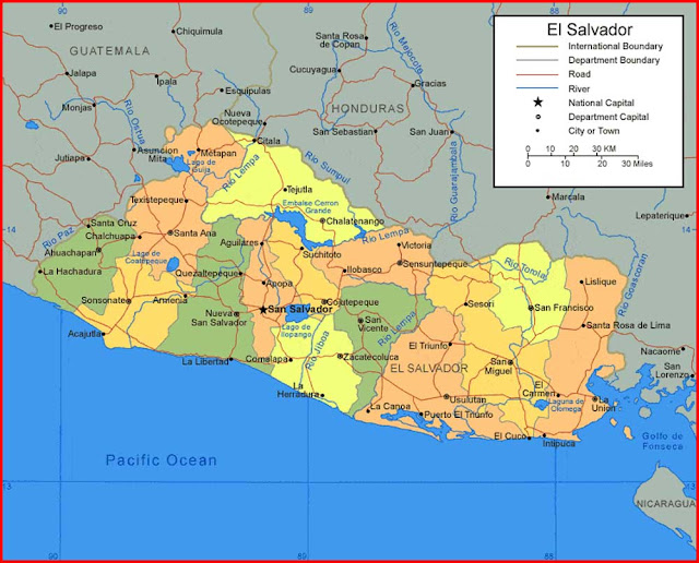 image: El Salvador Map HD