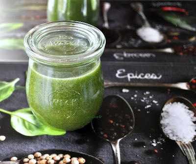 Pesto aus Knoblauchsrauke