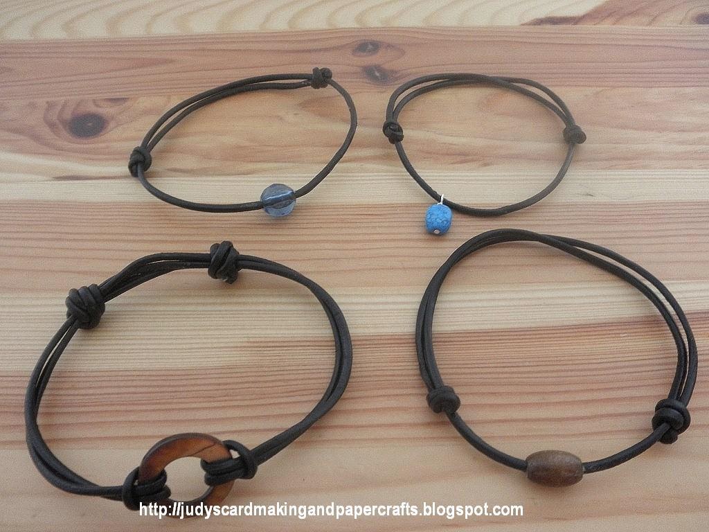 Judy's Handmade Creations Leather Cord Sliding Knot Bracelets!