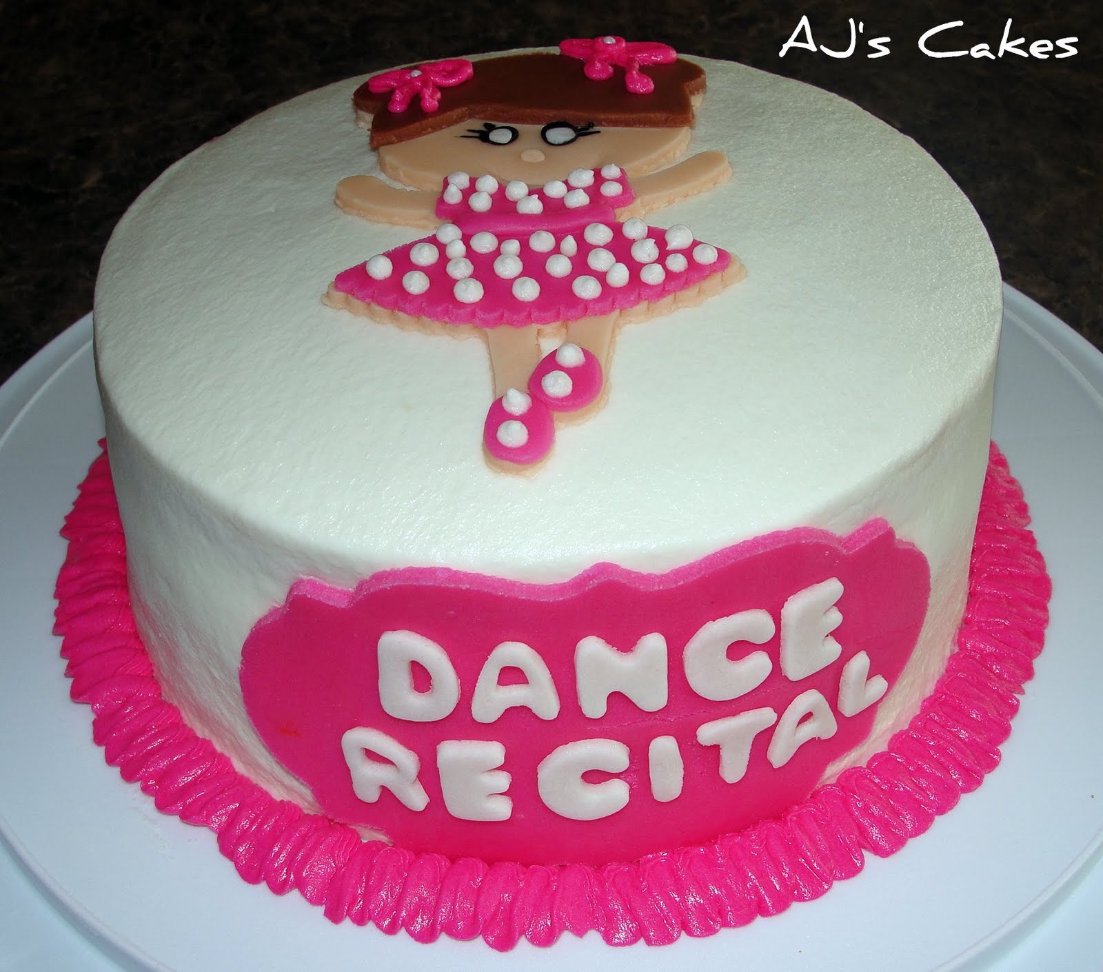 AJ's Cakes Dance Recital Cake
