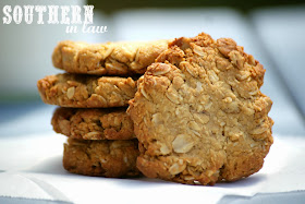 Soft and Chewy ANZAC Biscuit Recipe - gluten free, low fat, healthy, low sugar, eggless, egg free