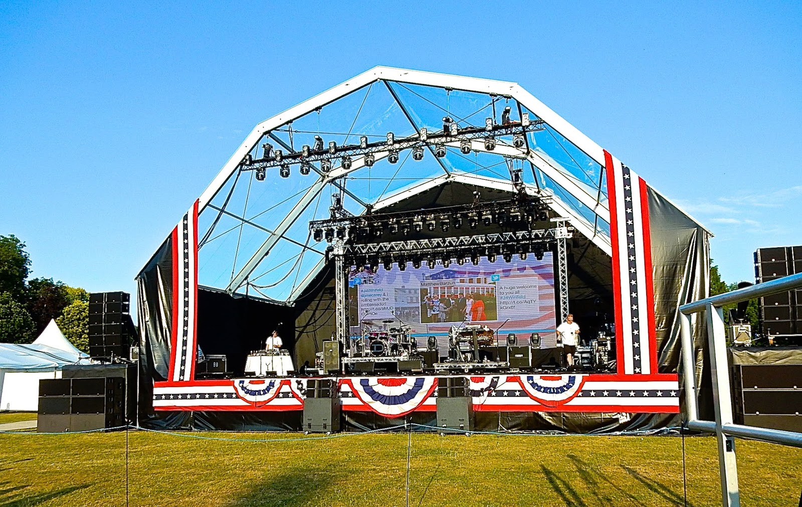 Party's U.S.A Independence Day Celebrations at the Ambassador's Residence in Regent Park
