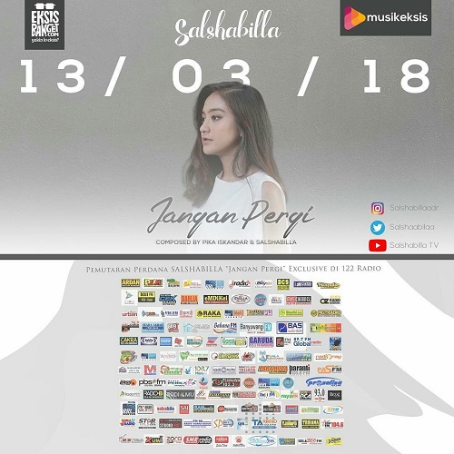 Rosalina Lirik Lagu Salshabilla Adriani Jangan Pergi