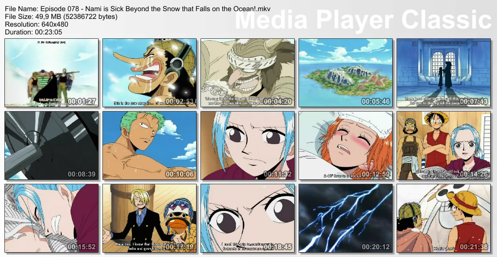 One Piece Ever Episode 78 Nami is Sick Beyond the Snow that Falls on the Ocean!