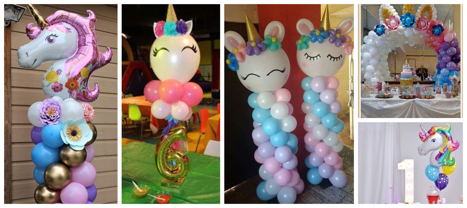 peine mecánico religión 14 Ideas para decorar con globos una fiesta de unicornios ~ Solountip.com