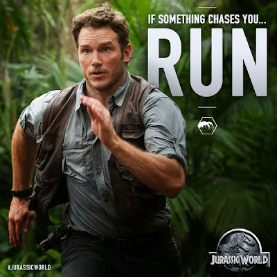 Viral image of Chris Pratt from Jurassic World