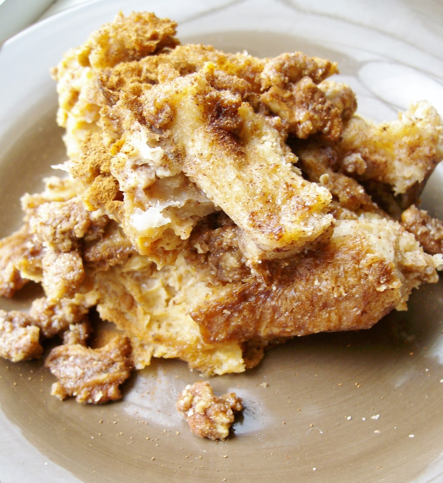 The Foodie RD Slow Cooker French Toast Casserole with Streusel Topping