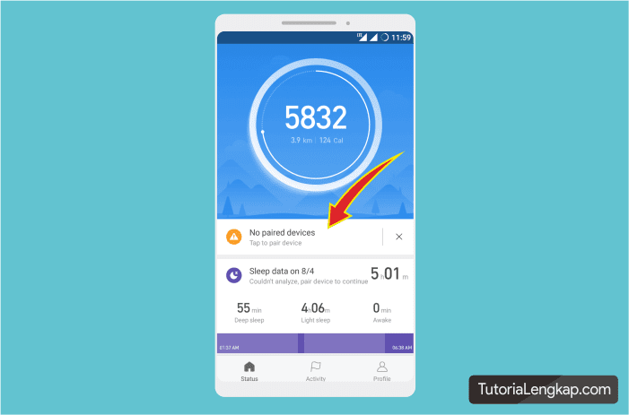 Menghubungkan MI Band 3 dengan hape android