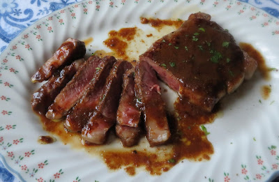 Sirloin Steak with a Ginger Butter Sauce